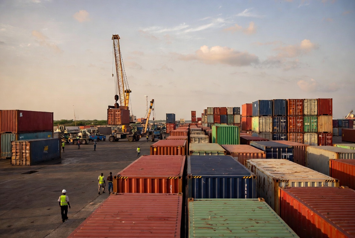 Port de Cotonou Bénin déchargement