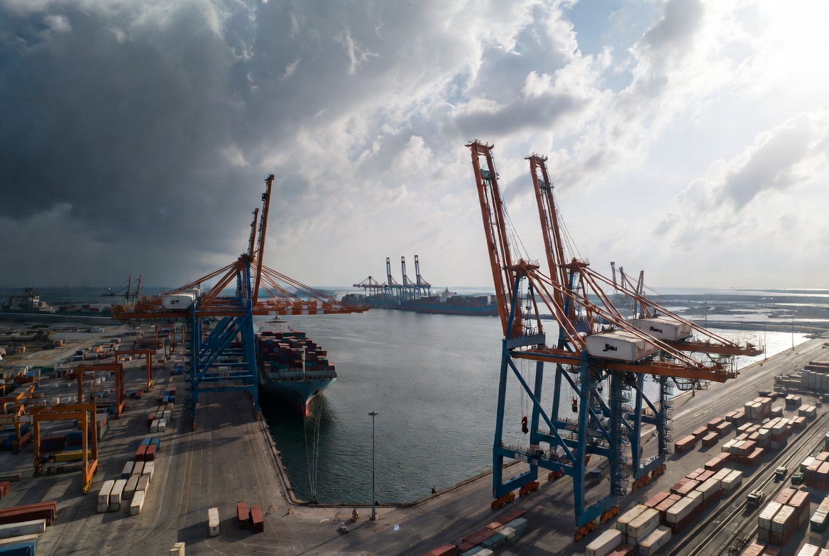 Port de Tema Ghana grues conteneurs