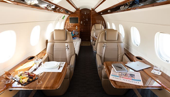 Sièges cabine jet privé