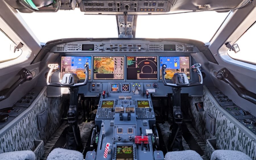 Cockpit avion moderne
