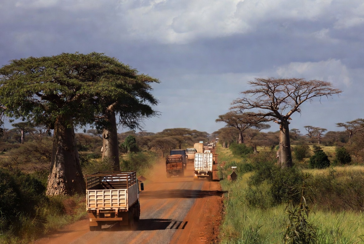 Route Afrique centrale transit