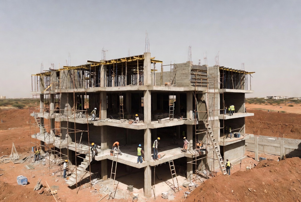 Chantier infrastructure Niamey Niger